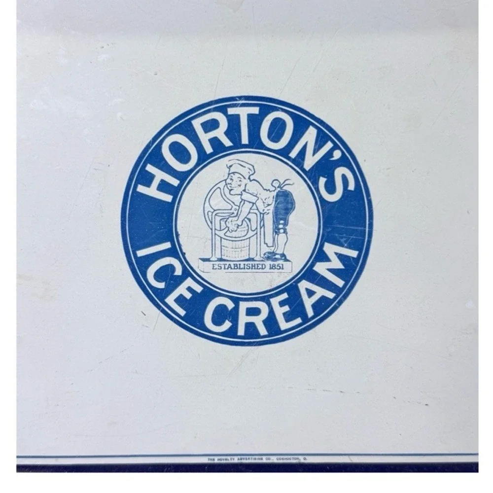 Horton's Ice Cream Serving Tray Memorabilia ‎ Metal Advertising 13x10